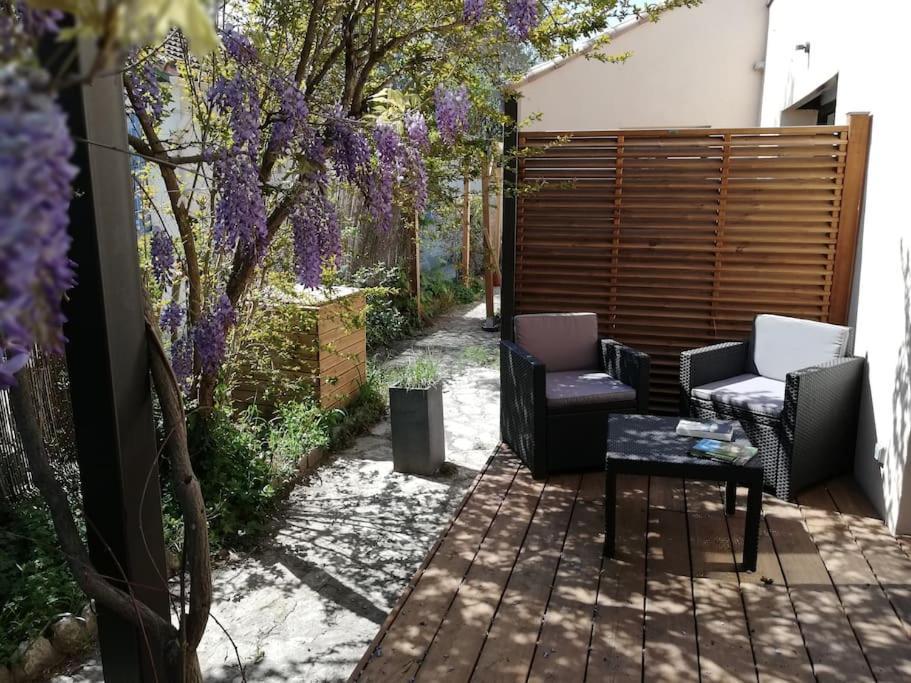 Studio Confortable Dans Villa, Terrasse, Clim Montpellier Exterior photo